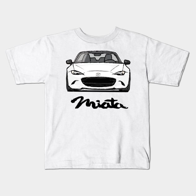 MX5 ND White Kids T-Shirt by Woreth